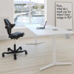 Wize Office transform zit-sta bureau white